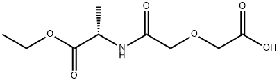 2-(2-((1-乙氧基-1-氧代丙烷-2-基)氨基)-2-氧代乙氧基)乙酸 结构式