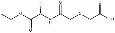 2-(2-((1-乙氧基-1-氧代丙烷-2-基)氨基)-2-氧代乙氧基)乙酸, 1397000-27-9, 结构式