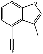 Benzo[b]thiophene-4-carbonitrile, 3-methyl- Structure