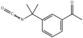 Ethanone, 1-[3-(1-isocyanato-1-methylethyl)phenyl]- Structure