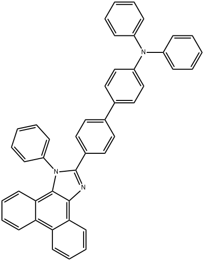 [1,1'-Biphenyl]-4-amine, N,N-diphenyl-4'-(1-phenyl-1H-phenanthro[9,10-d]imidazol-2-yl)-|N、 N-二苯基-4'-(1-苯基-1H-苯并[9,10-D]咪唑-2-基)-[1,1'-联苯]-4-胺