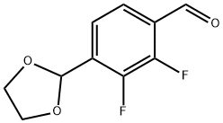 Benzaldehyde, 4-(1,3-dioxolan-2-yl)-2,3-difluoro- 结构式