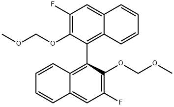 1,1''-Binaphthalene, 3,3''-difluoro-2,2''-bis(methoxymethoxy)-, (1S)- Struktur