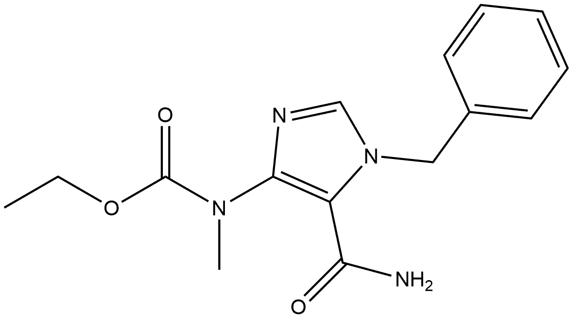 Carbamic acid, [5-(aminocarbonyl)-1-(phenylmethyl)-1H-imidazol-4-yl]methyl-, ethyl ester (9CI)