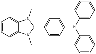 Benzenamine, 4-(2,3-dihydro-1,3-dimethyl-1H-benzimidazol-2-yl)-N,N-diphenyl- Structure