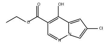Pyrrolo[1,2-b]pyridazine-3-carboxylic acid, 6-chloro-4-hydroxy-, ethyl ester Structure