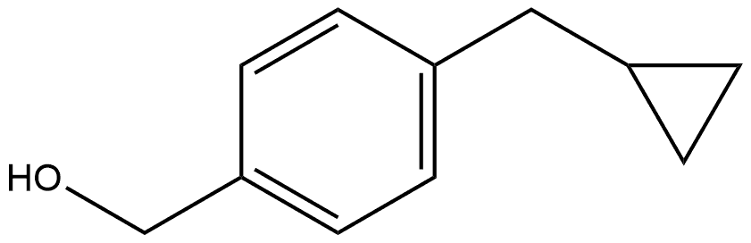 (4-(Cyclopropylmethyl)phenyl)methanol Structure