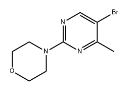 Morpholine, 4-(5-bromo-4-methyl-2-pyrimidinyl)- 结构式