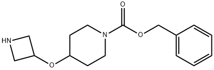 1-Piperidinecarboxylic acid, 4-(3-azetidinyloxy)-, phenylmethyl ester Struktur