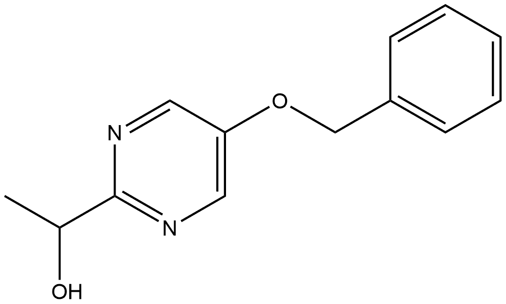 2-Pyrimidinemethanol, α-methyl-5-(phenylmethoxy)- 结构式