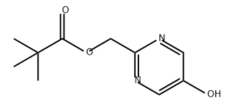 Propanoic acid, 2,2-dimethyl-, (5-hydroxy-2-pyrimidinyl)methyl ester,1400807-83-1,结构式