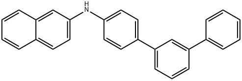 N-[1,1′:3′,1′′-三联苯]-4-基-2-萘胺,1400923-39-8,结构式