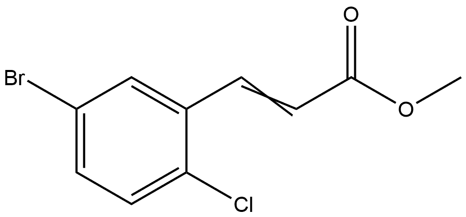 Methyl 3-(5-bromo-2-chlorophenyl)-2-propenoate Structure