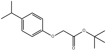 Acetic acid, 2-[4-(1-methylethyl)phenoxy]-, 1,1-dimethylethyl ester 化学構造式