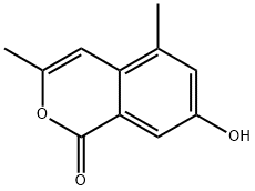 7-Hydroxy-3,5-dimethyl-1H-isochromen-1-one Structure