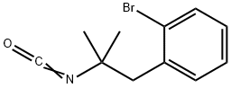 Benzene, 1-bromo-2-(2-isocyanato-2-methylpropyl)- Struktur