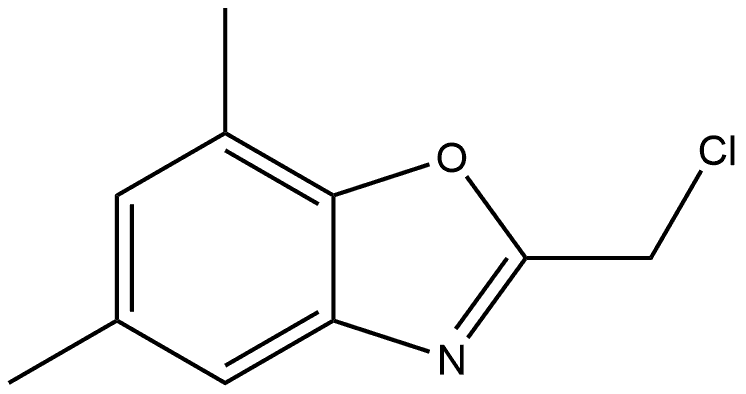 2-(chloromethyl)-5,7-dimethylbenzo[d]oxazole Structure