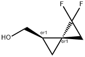 Spiro[2.2]pentane-1-methanol, 4,4-difluoro-, (1R,3S)-rel- Struktur