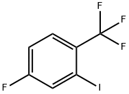 Benzene, 4-fluoro-2-iodo-1-(trifluoromethyl)- Struktur