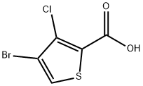 4-溴-3-氯噻吩-2-羧酸 结构式