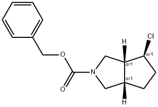 Cyclopenta[c]pyrrole-2(1H)-carboxylic acid, 4-chlorohexahydro-, phenylmethyl ester, (3aR,4S,6aS)-rel-