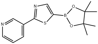 1402165-88-1 3-[5-(4,4,5,5-四甲基-1,3,2-二氧硼杂环戊烷-2-基)-2-噻唑基]吡啶