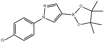 1H-Pyrazole, 1-(4-chlorophenyl)-4-(4,4,5,5-tetramethyl-1,3,2-dioxaborolan-2-yl)-,1402174-37-1,结构式