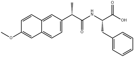 (S)-2-((S)-2-(6-Methoxynaphthalen-2-yl)propanamido)-3-phenylpropanoic acid Structure