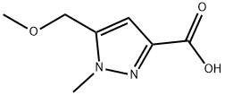 1H-Pyrazole-3-carboxylic acid, 5-(methoxymethyl)-1-methyl- Structure