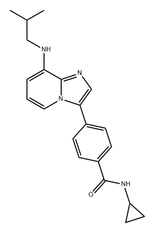 Benzamide, N-cyclopropyl-4-[8-[(2-methylpropyl)amino]imidazo[1,2-a]pyridin-3-yl]-