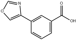 Benzoic acid, 3-(4-oxazolyl)- Struktur