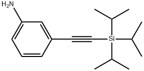Benzenamine, 3-[2-[tris(1-methylethyl)silyl]ethynyl]- Struktur