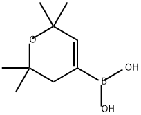Boronic acid, B-(3,6-dihydro-2,2,6,6-tetramethyl-2H-pyran-4-yl)- Struktur