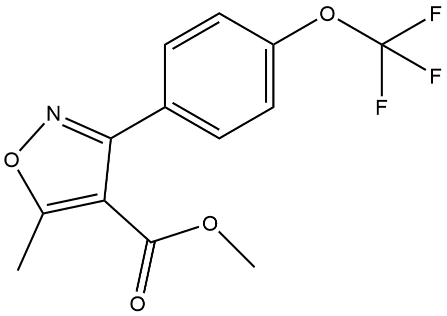 Methyl 5-Methyl-3-[4-(trifluoromethoxy)phenyl]isoxazole-4-carboxylate Structure