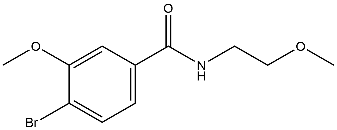 4-Bromo-3-methoxy-N-(2-methoxyethyl)benzamide Struktur