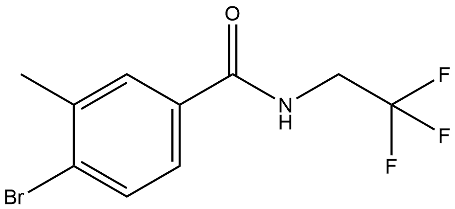 4-Bromo-3-methyl-N-(2,2,2-trifluoroethyl)benzamide 结构式