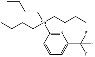 Pyridine, 2-(tributylstannyl)-6-(trifluoromethyl)- 化学構造式
