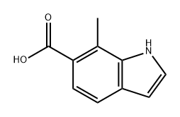 1H-Indole-6-carboxylic acid, 7-methyl- Struktur