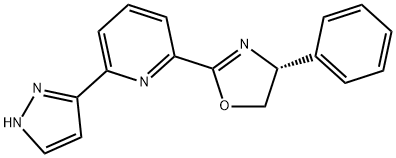 (R)-2-(6-(1H-吡唑-3-基)吡啶-2-基)-4-苯基-4,5-二氢噁唑 结构式
