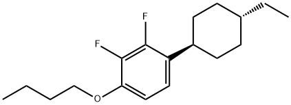Benzene, 1-butoxy-4-(trans-4-ethylcyclohexyl)-2,3-difluoro-,1403504-60-8,结构式