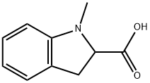 1H-Indole-2-carboxylicacid,2,3-dihydro-1-methyl-(9CI) Struktur