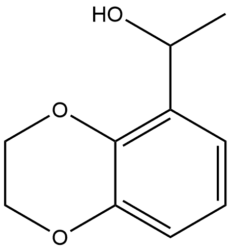 1,4-Benzodioxin-5-methanol, 2,3-dihydro-α-methyl- 化学構造式