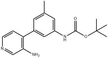 Carbamic acid, N-[3-(3-amino-4-pyridinyl)-5-methylphenyl]-, 1,1-dimethylethyl ester