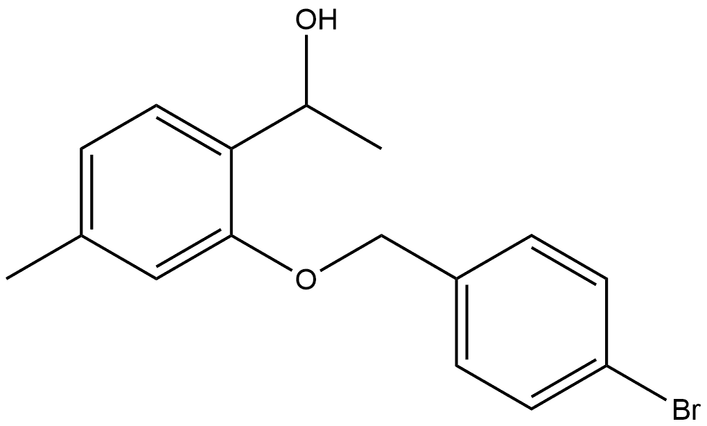 2-[(4-Bromophenyl)methoxy]-α,4-dimethylbenzenemethanol Structure