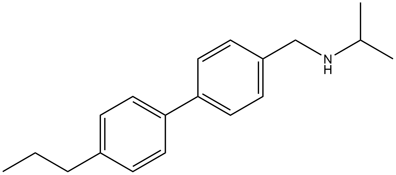 N-(1-Methylethyl)-4'-propyl[1,1'-biphenyl]-4-methanamine Struktur