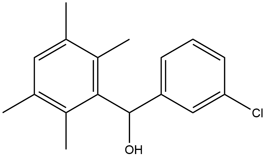 α-(3-Chlorophenyl)-2,3,5,6-tetramethylbenzenemethanol Structure