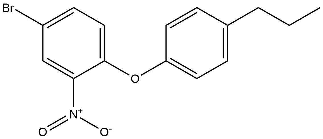 4-bromo-2-nitro-1-(4-propylphenoxy)benzene,1405590-43-3,结构式