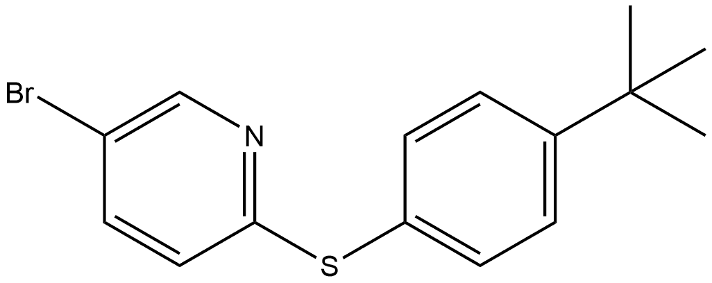 5-Bromo-2-[[4-(1,1-dimethylethyl)phenyl]thio]pyridine Structure