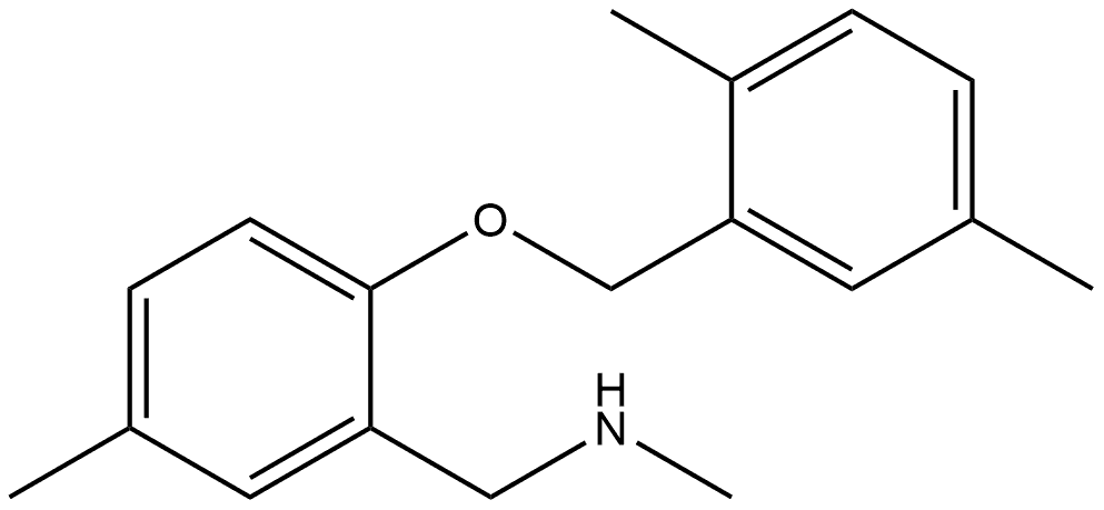 2-[(2,5-Dimethylphenyl)methoxy]-N,5-dimethylbenzenemethanamine,1405874-43-2,结构式