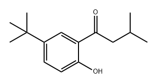 1-Butanone, 1-[5-(1,1-dimethylethyl)-2-hydroxyphenyl]-3-methyl- Struktur